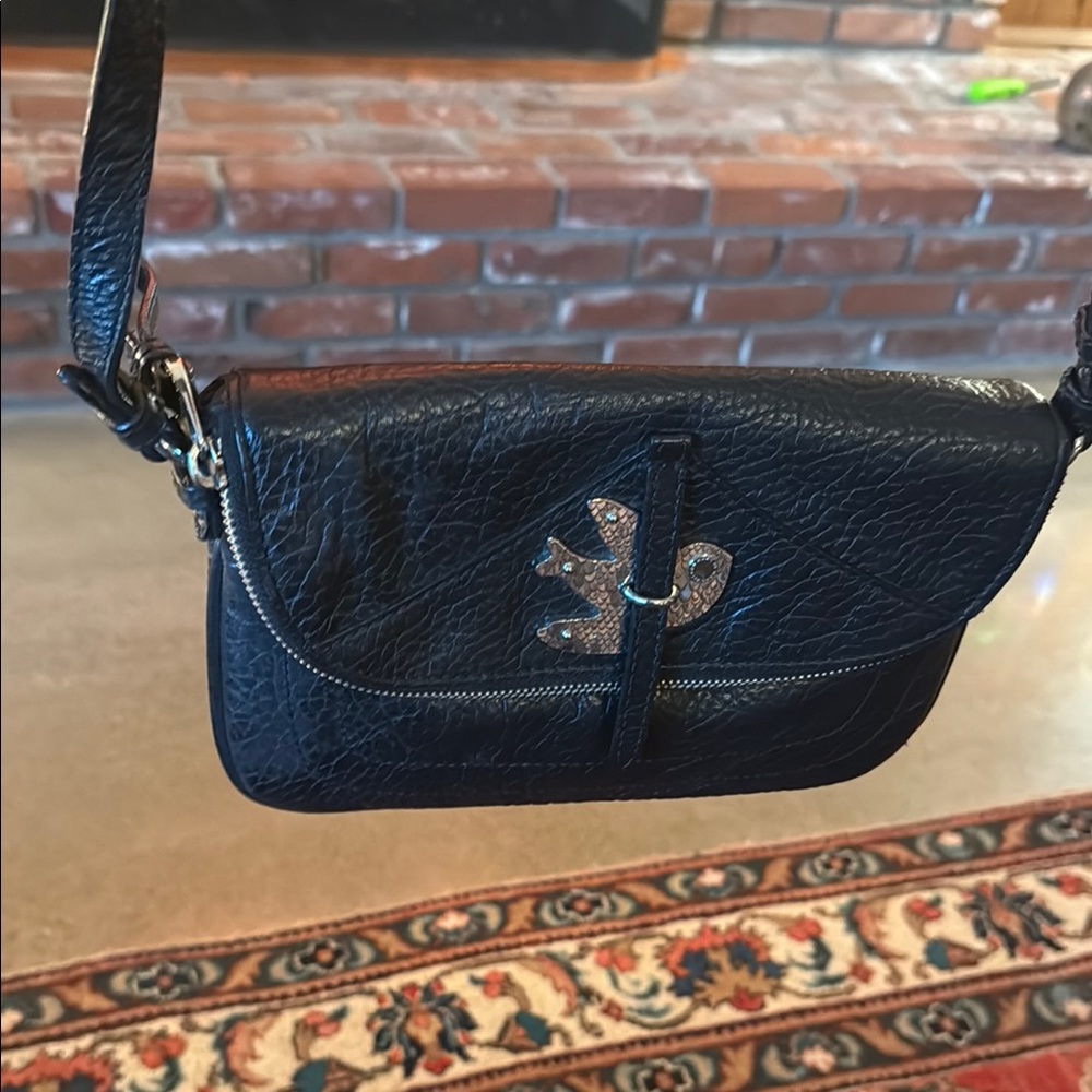 Marc by Marc Jacobs Pedal to the Medal Black Leather Crossbody - Picture 2 of 5